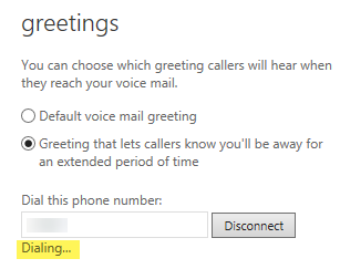 dialing