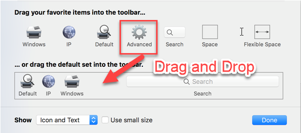 drag and drop Advanced icon