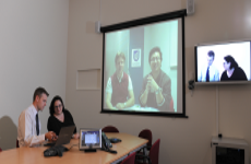 Photo of staff in a Video Conference