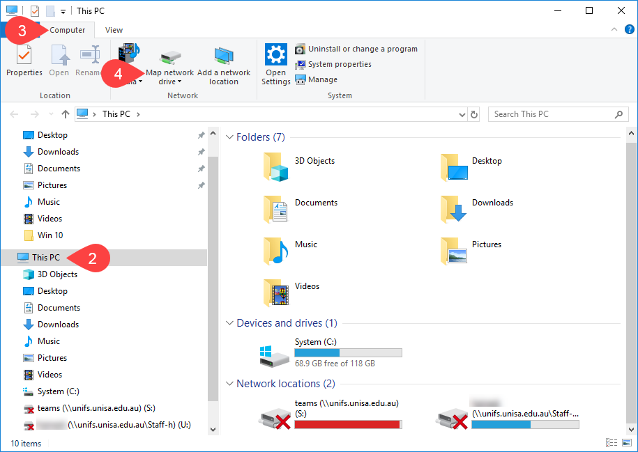 Screen shot of File Explorer