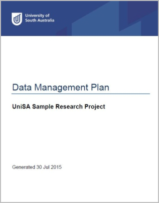 Data Management Plan Sample
