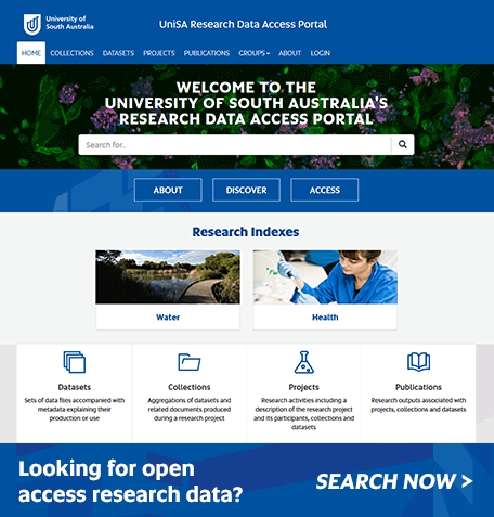 UniSA Research Data Access Portal